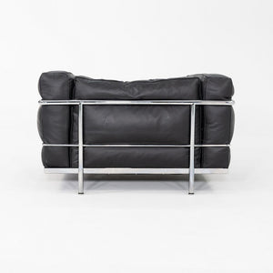 2010s Pair of Le Corbusier Jeanneret Perriand for Cassina LC3 Club Lounge Chair