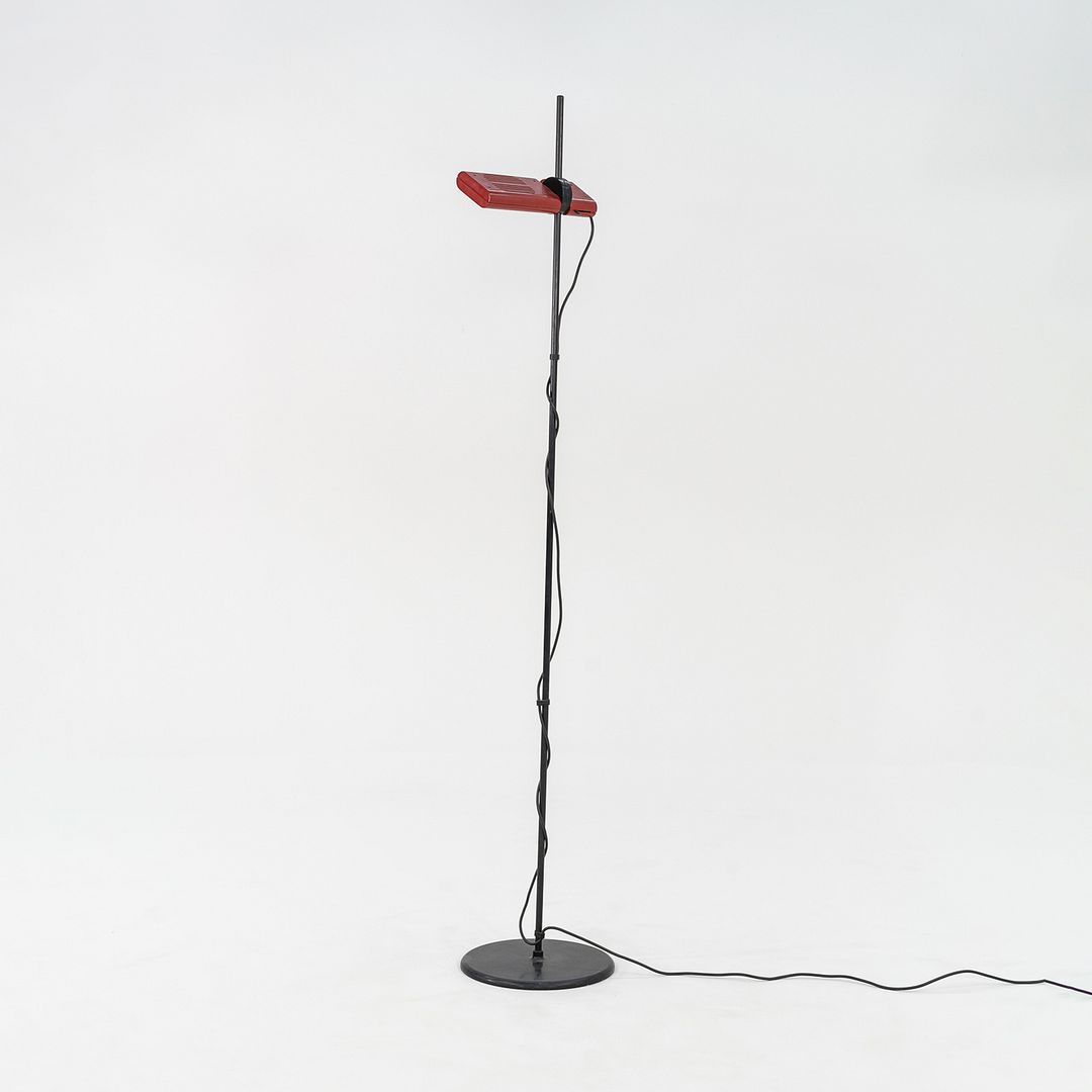 1980s Ernesto Gismondi Aton Terra Red Floor Lamp for Artemide Italy in Steel