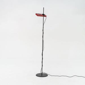 1980s Ernesto Gismondi Aton Terra Red Floor Lamp for Artemide Italy in Steel