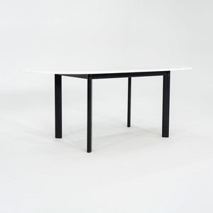 1990 Knoll Joseph D'Urso Racetrack Dining / Work Table in Steel with Marble Top