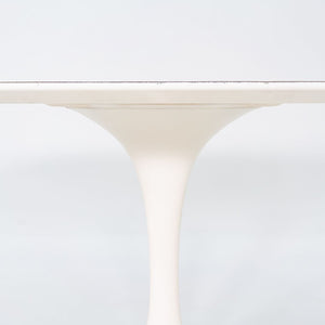 1960s Eero Saarinen for Knoll 78x48 inch Oval Tulip Dining Table in White Laminate