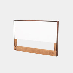 1960s Florence Knoll Twin Size Headboard Walnut w/ White Laminate, Model 740WP