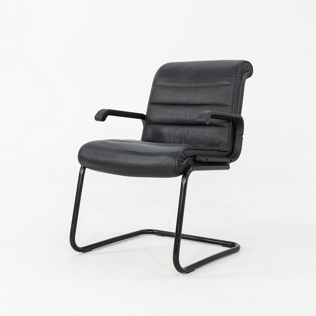 2005 Richard Sapper for Knoll Executive Side Chairs in Black Leather 17x Available