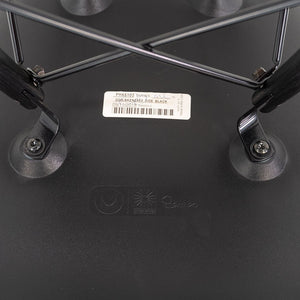 2018 Set of Four Herman Miller Eames DSW Dining Side Chairs in Black Plastic