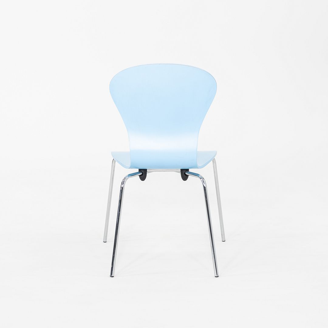 2010s Ross Lovegrove for Knoll Sprite Stacking Dining Chair Blue 11x Available