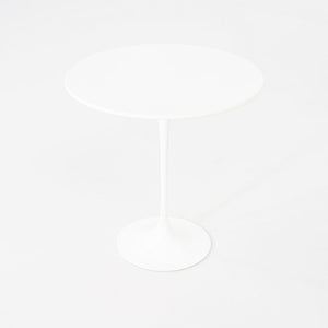 2010s Knoll Eero Saarinen Tulip Side Table with 20" Round Laminate Top in White