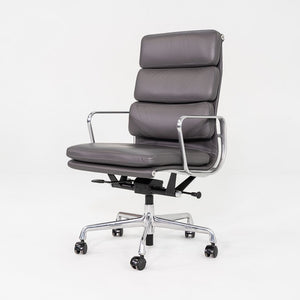2017 Herman Miller Eames Soft Pad Executive Desk Chair Grey Leather 6x Available