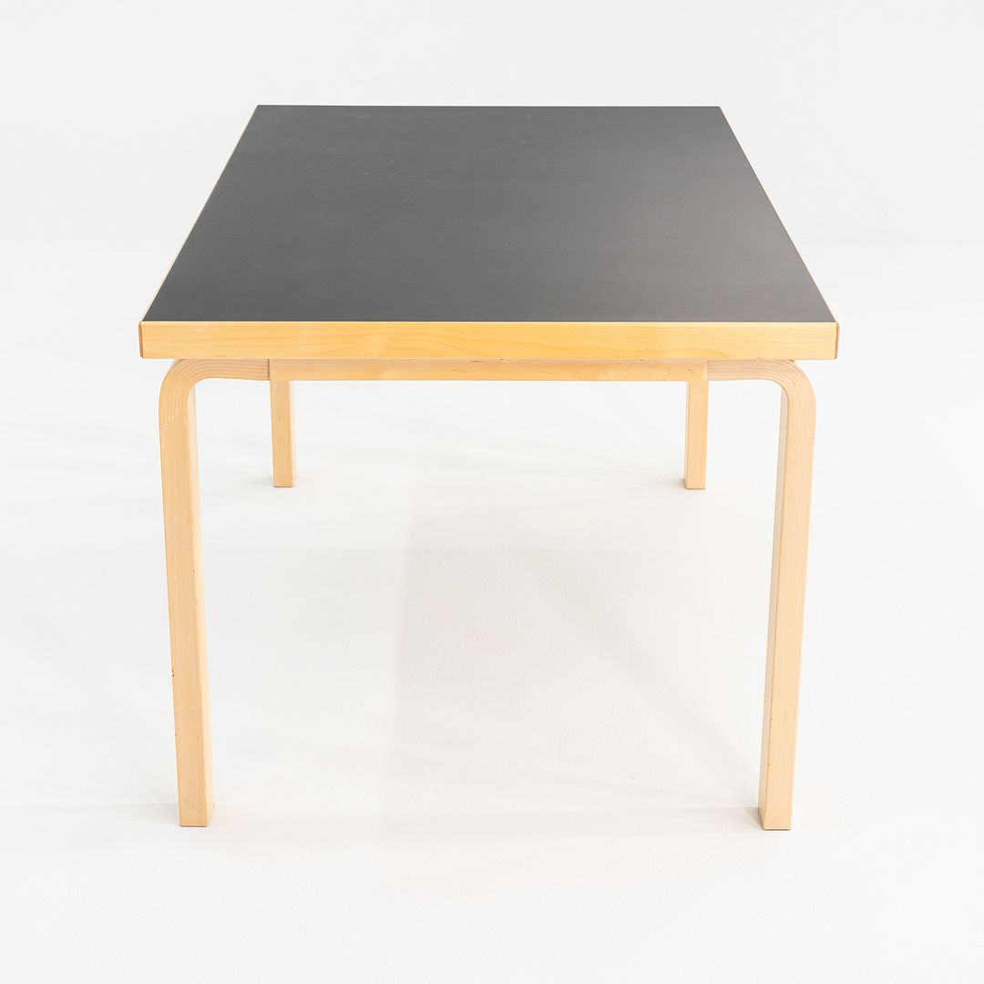 2012 Alvar and Aino Aalto for Artek Table 81B Dining Table / Desk Black 34x54"