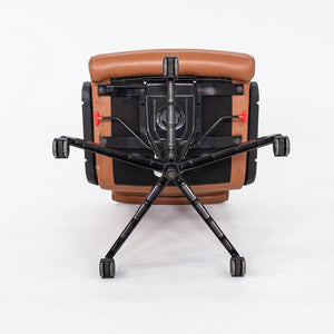 2000s Richard Sapper for Knoll Management Desk Chair in Cognac Leather 8x Available