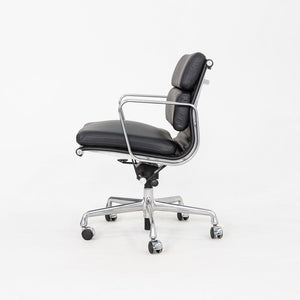 SOLD C. 2020 Herman Miller Eames Soft Pad Management Desk Chair in Black Leather 1x Available