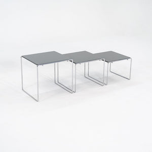 1980s Trio of 'Marcel T' Nesting Tables by Kazuhide Takahama for Cassina in Grey