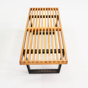 1950s George Nelson for Herman Miller Slatted Bench in Maple 56" Model 4992