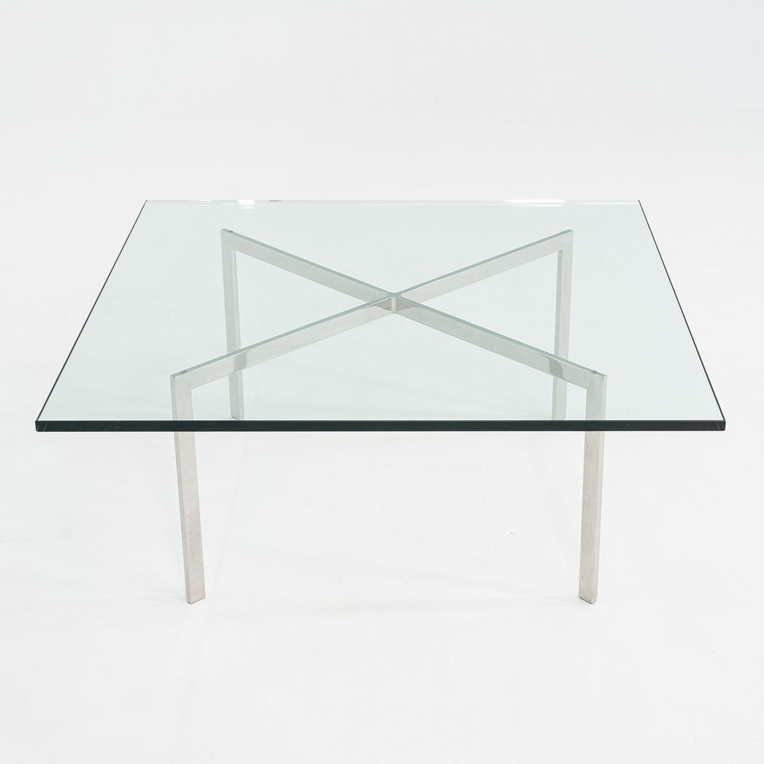 1960s Mies van der Rohe for Knoll Barcelona Coffee Table Stainless Steel & Glass
