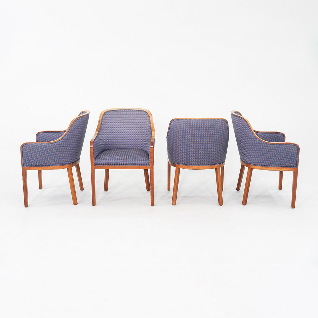1988 Ward Bennett for Brickel Associates Dining Arm Chair w/ Fabric 4x Available
