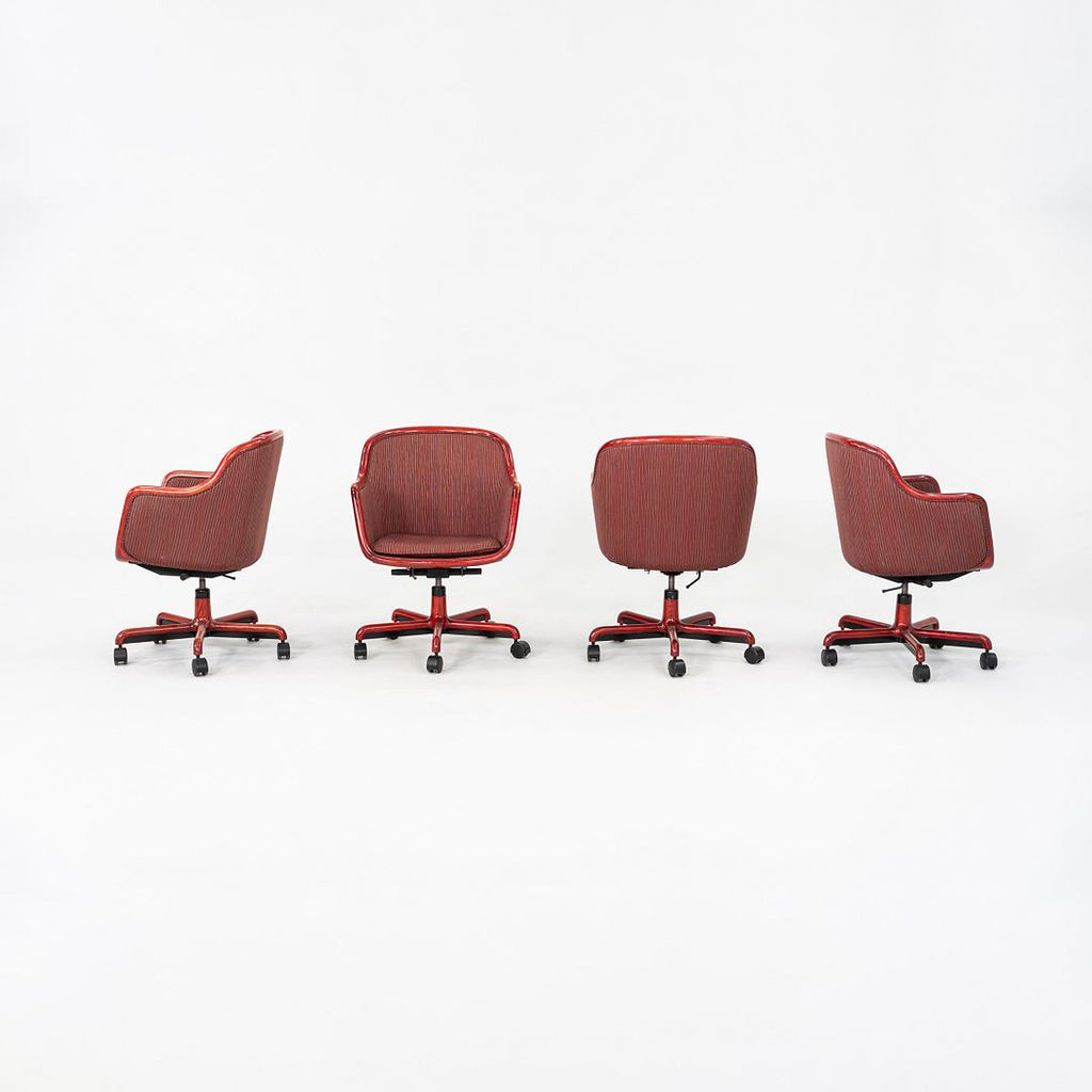 1986 Ward Bennett for Brickel Associates Executive Office Chair in Red 4x Avail