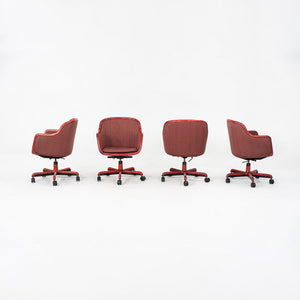 1986 Ward Bennett for Brickel Associates Executive Office Chair in Red 4x Avail