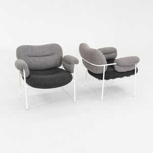 2018 Pair of Fogia Bollo Lounge Chairs by Andreas Engesvik in Grey Fabric
