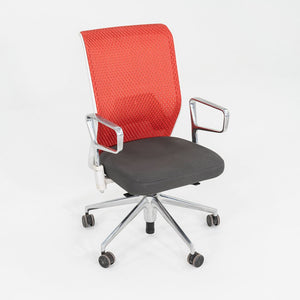 2013 Antonio Citterio for Vitra ID Mesh Desk Chairs in Grey with Orange Mesh 12x Available