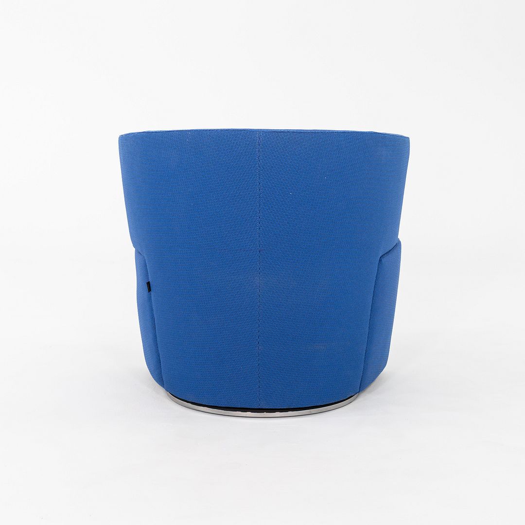 2010s EOOS for Coalesse / Walter Knoll Joel Swivel Lounge Chair in Blue 3x Avail