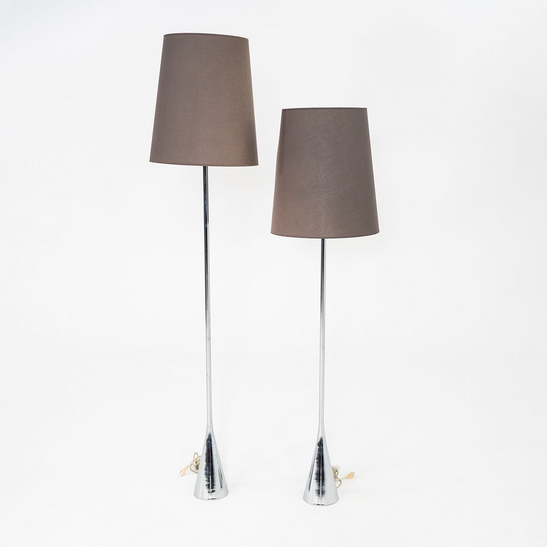 1990s Pair of Modernist Floor Lamps by Pascal Mourgue for Ligne Roset, France