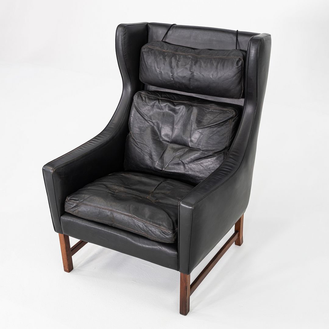 1960s Fredrik Kayser for Vatne Mobler of Norway Model 965H Lounge Chair in Black