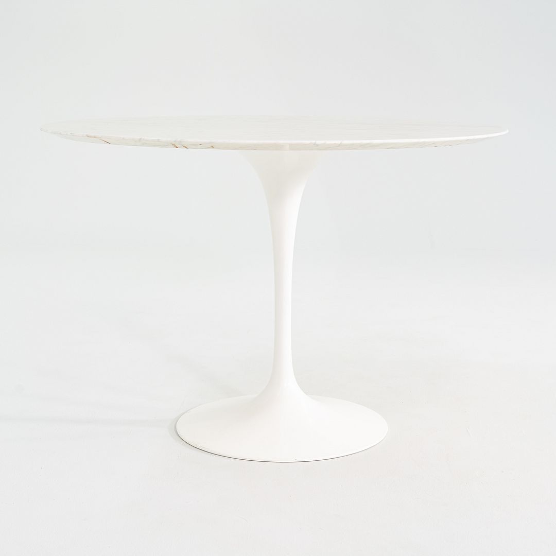 2011 Eero Saarinen for Knoll Round Dining Table with Marble Top 42 inch Diameter