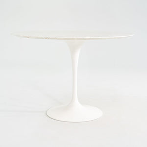2011 Eero Saarinen for Knoll Round Dining Table with Marble Top 42 inch Diameter