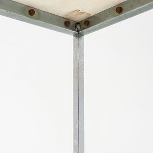 1960s Florence Knoll Marble and Chromed Steel Coffee Table 45 x 23 x 17 inches