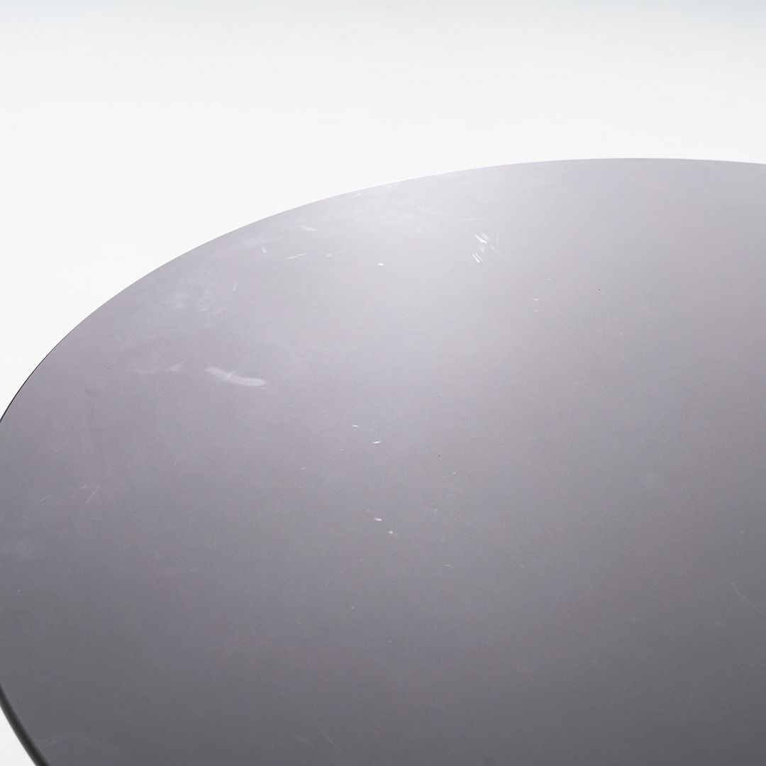 C. 2020 Eero Saarinen for Knoll Black Laminate Tulip Dining Table 42 Inches