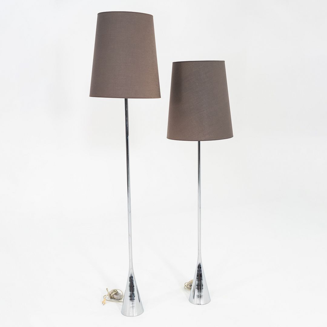 1990s Pair of Modernist Floor Lamps by Pascal Mourgue for Ligne Roset, France
