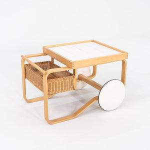 1970s Alvar and Aino Aalto for Artek Tea Trolley in Birch with Ceramic Tile