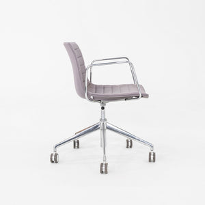 C. 2020 Lievore Altherr Molina for Arper Catifa Desk Chairs with Arms in Purple