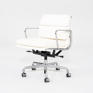 2020s Herman Miller Eames Soft Pad Management Desk Chair with White Leather