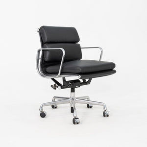 SOLD C. 2020 Herman Miller Eames Soft Pad Management Desk Chair in Black Leather 1x Available