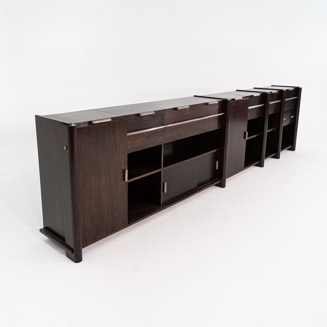 1940s Bench-Made French Oak Sideboard Cabinet attributed to Paul Dupre-Lafon