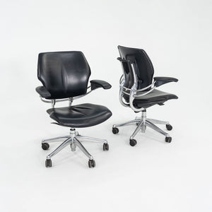 2005 Niels Diffrient for Humanscale Freedom Desk Chair in Black Leather 12+ Available