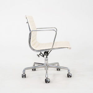 2008 Herman Miller Eames Aluminum Management Desk Chair in Cream Leather 4x Available