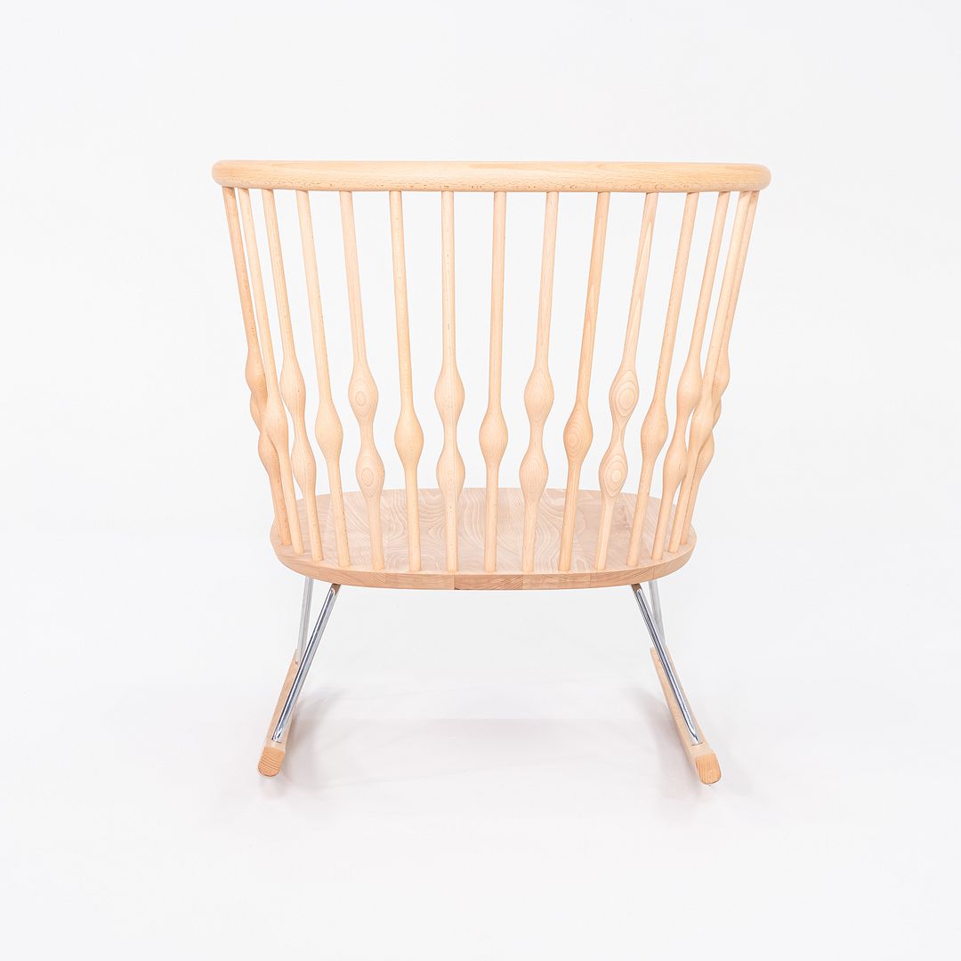 2010s Pair of Patricia Urquiola for Andreu World Nub Rocking Arm Chair in Beech