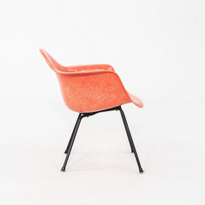 C. 1953 Pair of Herman Miller Eames Zenith MAX Fiberglass Arm Shell Chairs Red