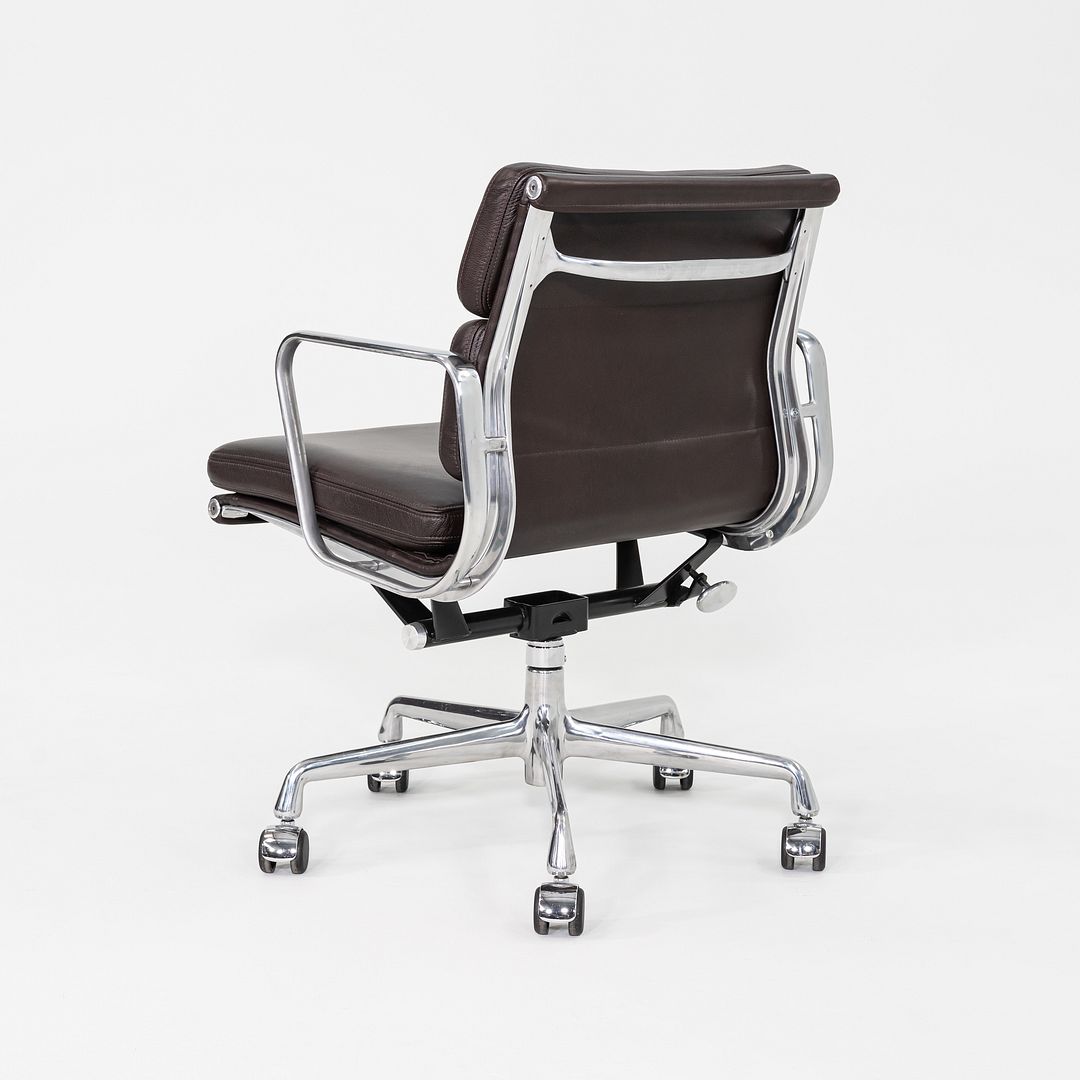 2019 Herman Miller Eames Soft Pad Management Desk Chair Brown Leather 7x Avail