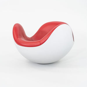 2000 Diego Batti for Brion Arte Industrial 'Placentero' Lounge Chair Red Leather