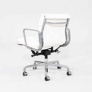 2010s Herman Miller Eames Soft Pad Management Desk Chair with White Leather