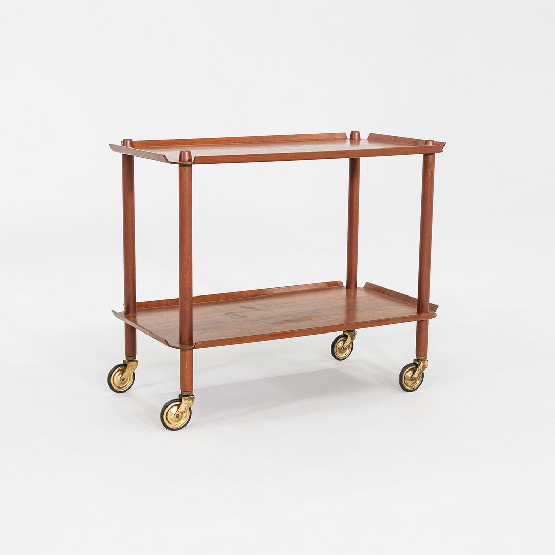 1960s Poul Hundevad for Vamdrup Teak Bar / Serving Cart in Teak Made in Denmark