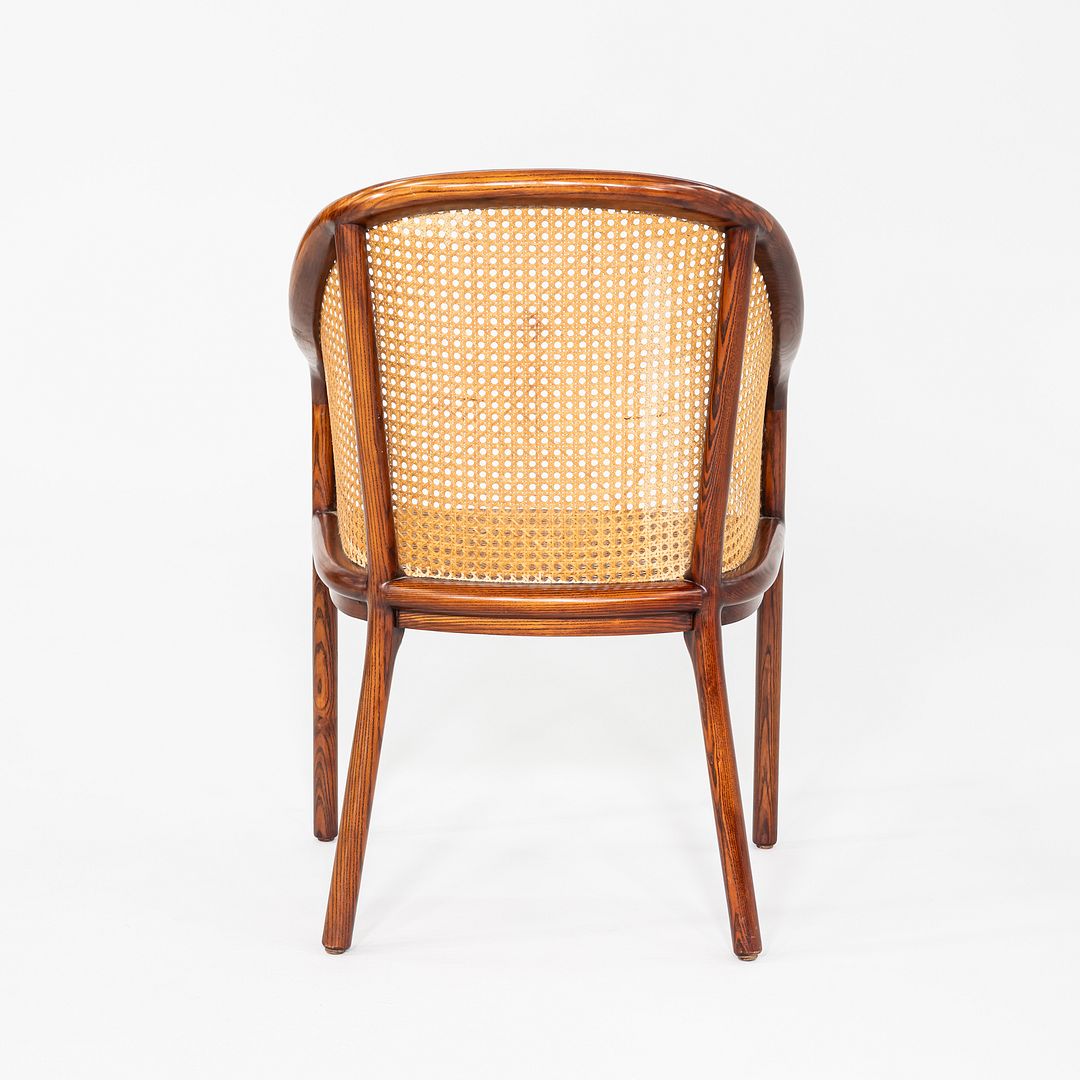 1980s Ward Bennett for Brickel Associates Bankers Chair in Dark Oil Ash 3x Avail