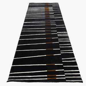 2000s Studio DR DellaRobbia Lanzo Rug 3'7" x 11' Comprised of New Zealand Wool