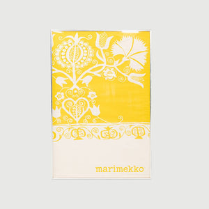 Rare 1960s Marimekko Finland Steel Framed Poster in Yellow by Fujiwo Ishimoto