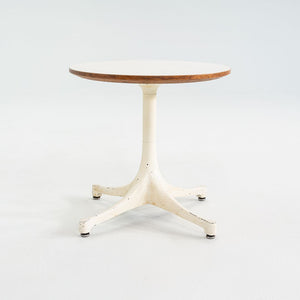SOLD C. 1958 Pair of George Nelson Pedestal Side Tables for Herman Miller w/ Laminate