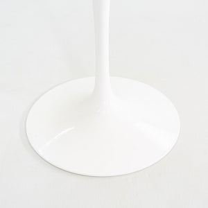 2010s Eero Saarinen for Knoll 42" Tulip Dining Table with White Laminate Top