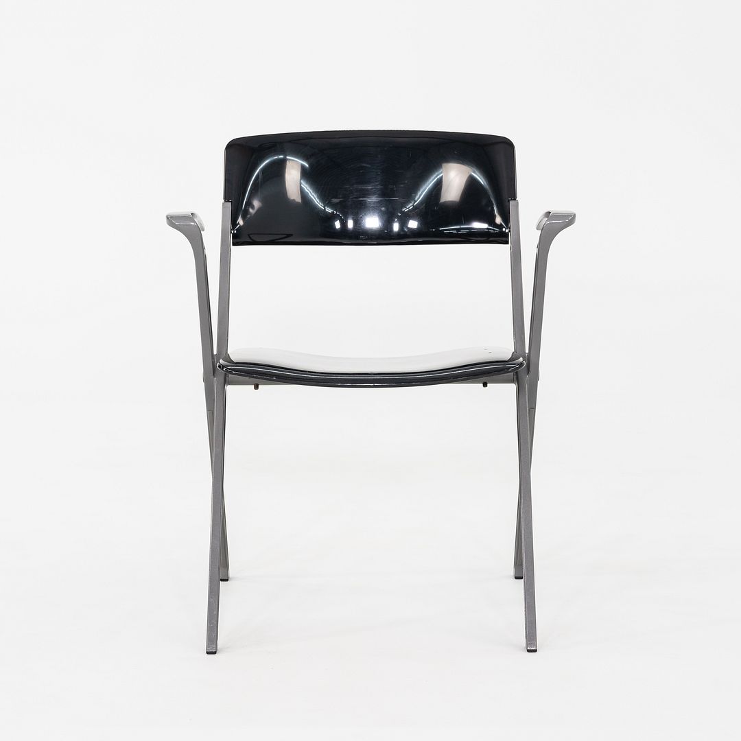 2007 Emilio Ambasz for Knoll Visor Stacking Dining Arm Chair in Black 25x Avail