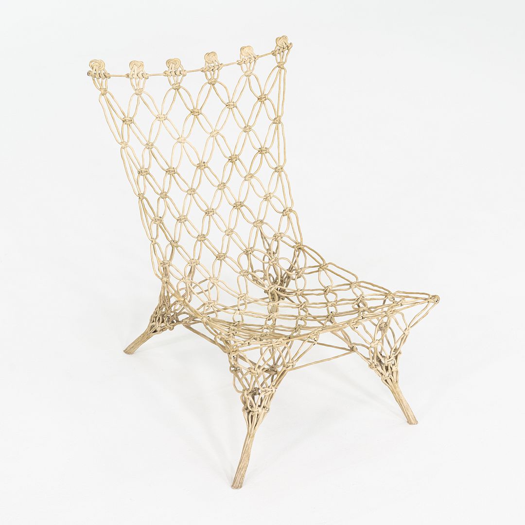 1990s Knotted Chair By Marcel Wanders / Droog for Cappellini in Green Rope